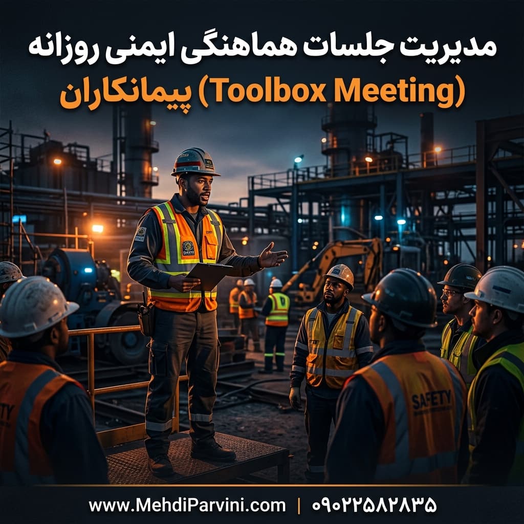مدیریت جلسات هماهنگی ایمنی روزانه (Toolbox Meeting) پیمانکاران
