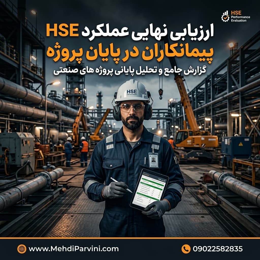 ارزیابی نهایی عملکرد HSE پیمانکاران در پایان پروژه