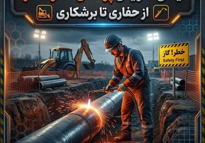 ایمنی تعویض پوشش خطوط گاز؛ از حفاری تا برشکاری