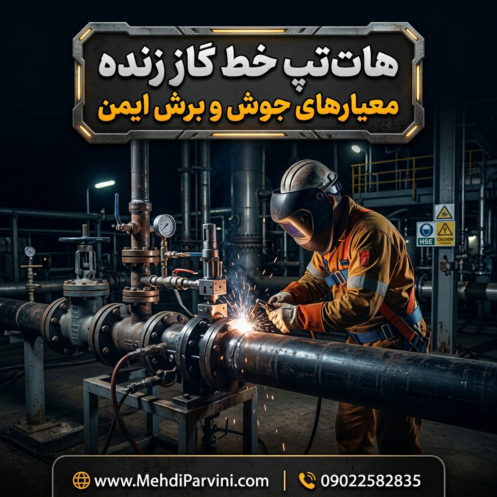 هات‌تپ خط گاز زنده | معیارهای جوش و برش ایمن