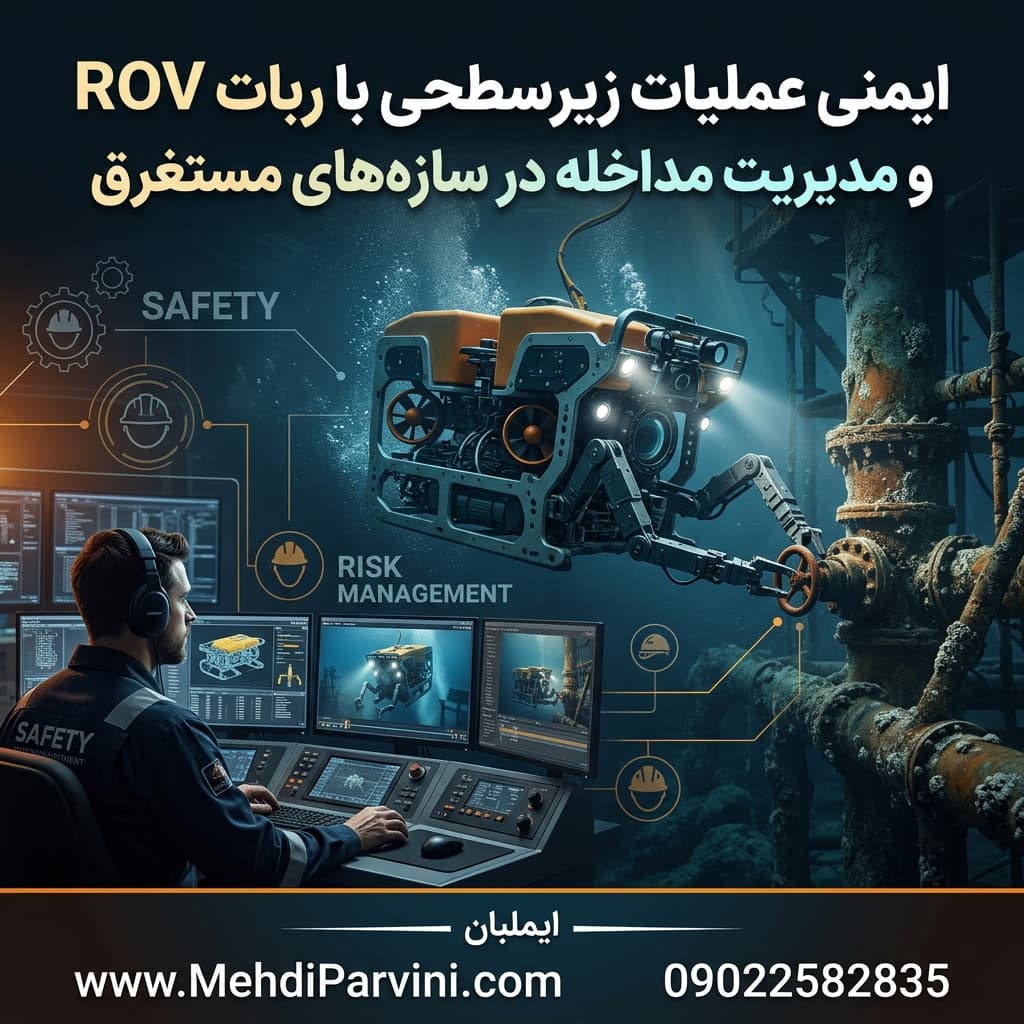 ایمنی عملیات زیرسطحی با ربات ROV و مدیریت مداخله در سازه‌های مستغرق