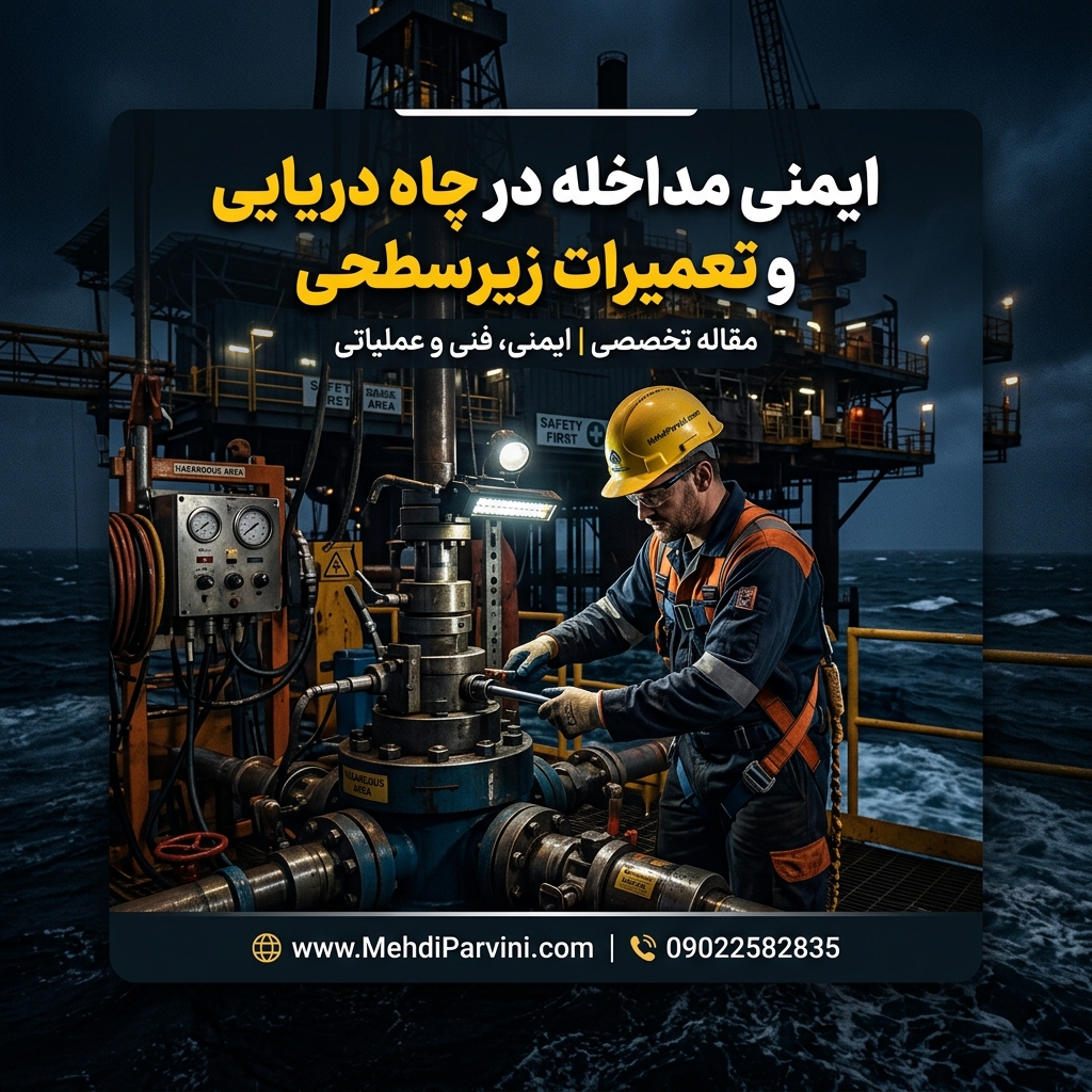ایمنی مداخله در چاه دریایی و تعمیرات زیرسطحی