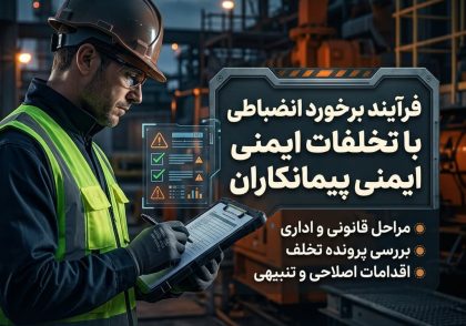 فرآیند برخورد انضباطی با تخلفات ایمنی پیمانکاران