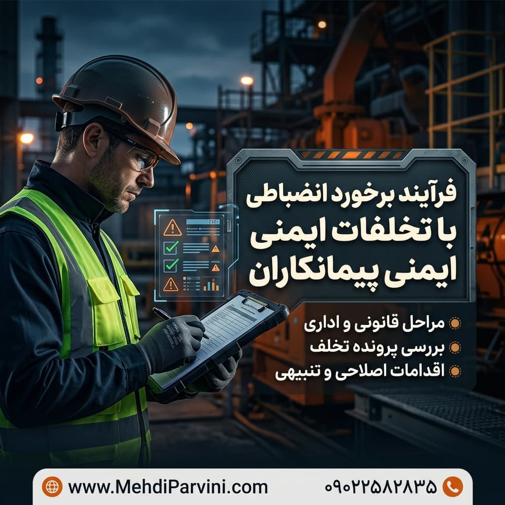 فرآیند برخورد انضباطی با تخلفات ایمنی پیمانکاران