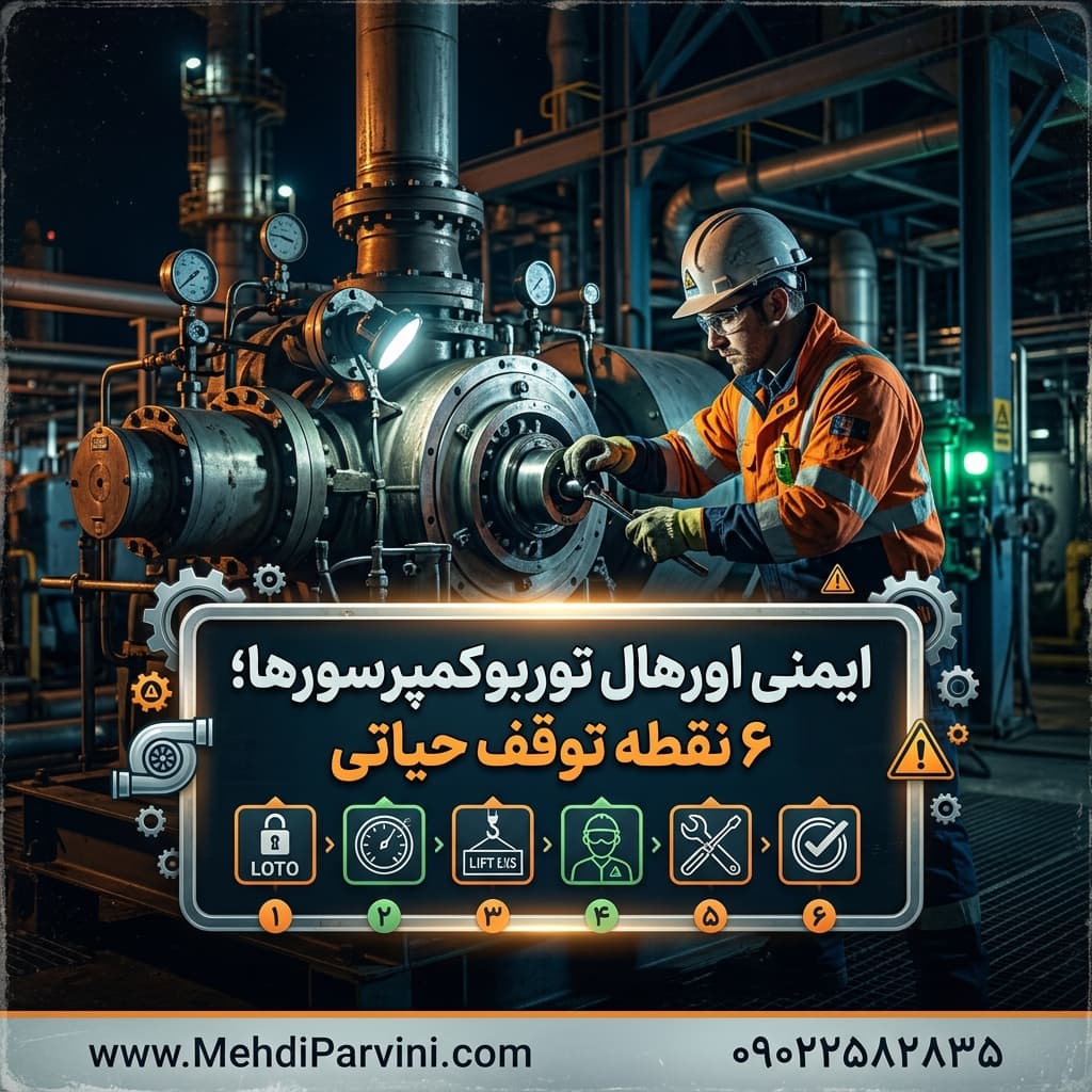 ایمنی اورهال توربوکمپرسورها؛ ۶ نقطه توقف حیاتی