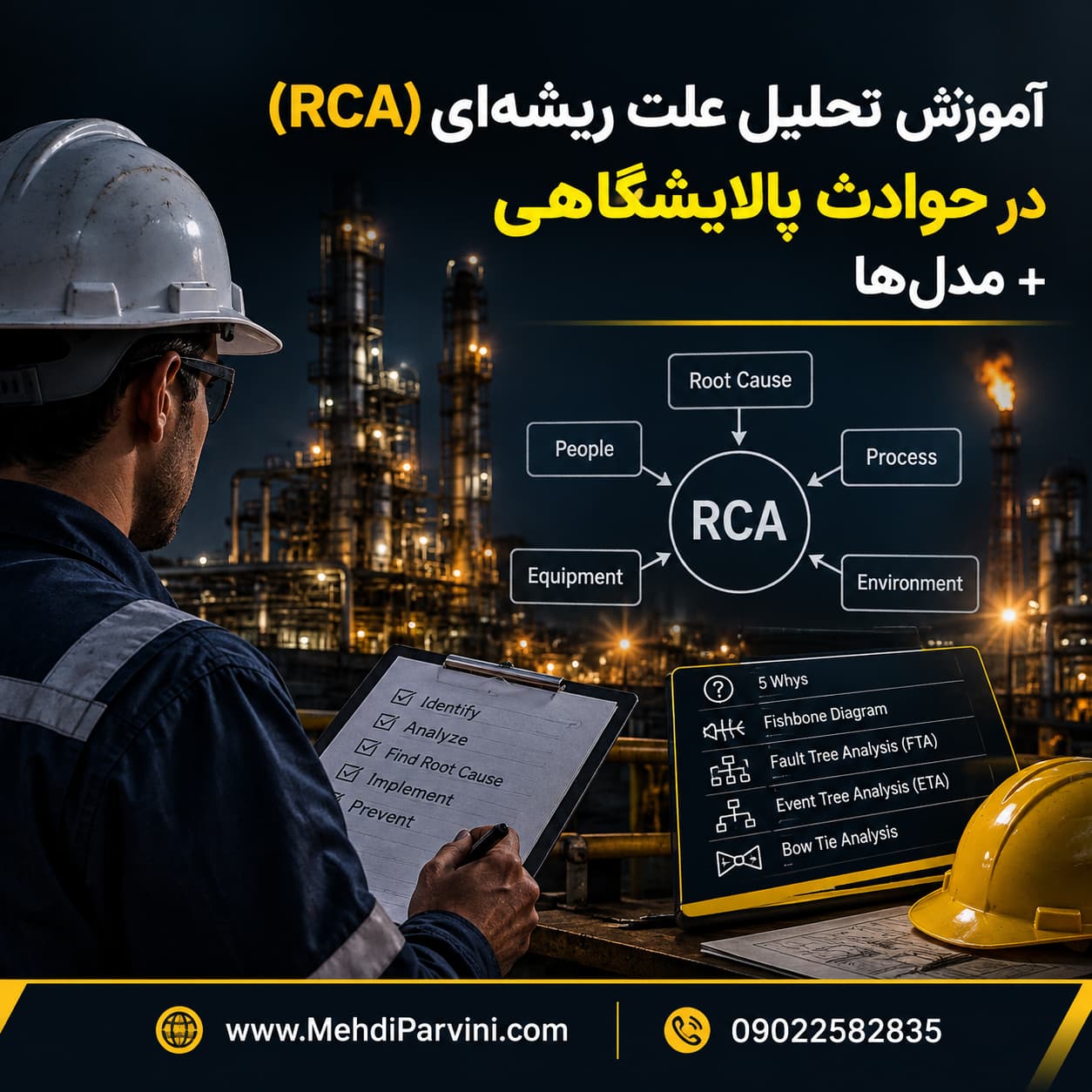 آموزش تحلیل علت ریشه‌ای (RCA)