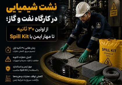 نشت شیمیایی در کارگاه نفت و گاز