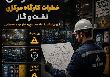 نقشه‌خوانی خطرات کارگاه مرکزی نفت و گاز