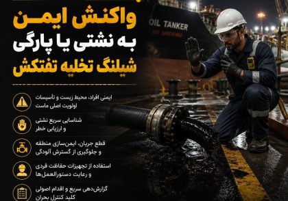 واکنش ایمن به نشتی یا پارگی شیلنگ تخلیه نفتکش