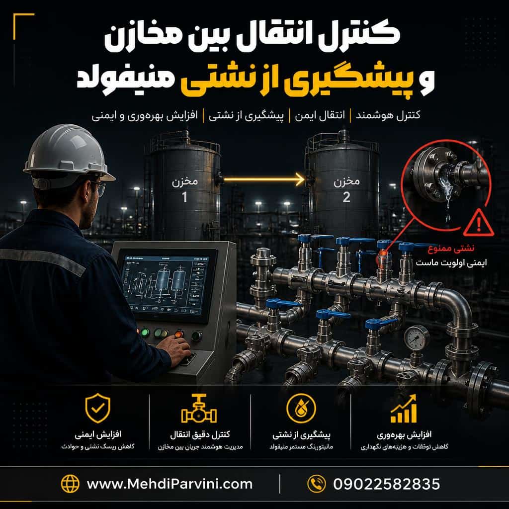 کنترل انتقال بین مخازن و پیشگیری از نشتی منیفولد