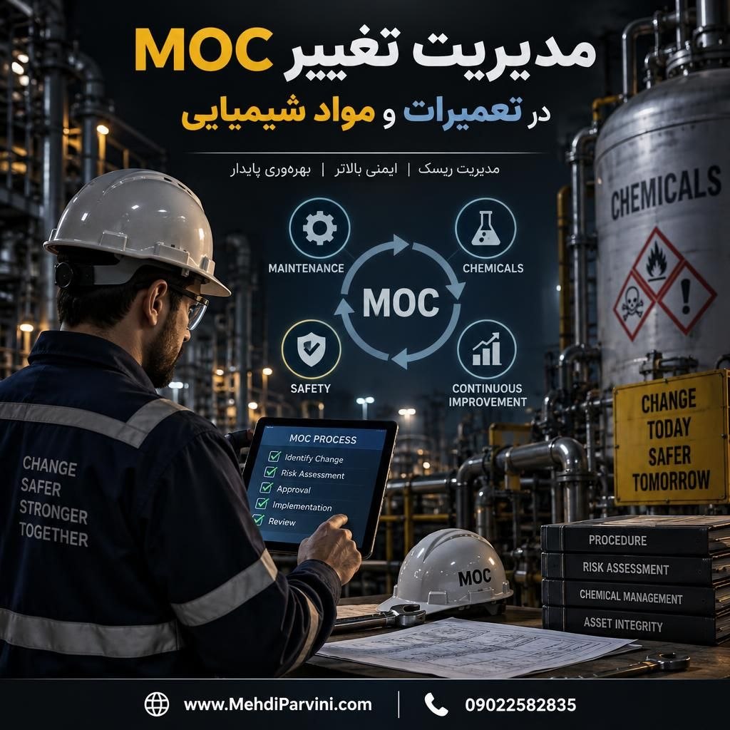 مدیریت تغییر MOC در تعمیرات و مواد شیمیایی